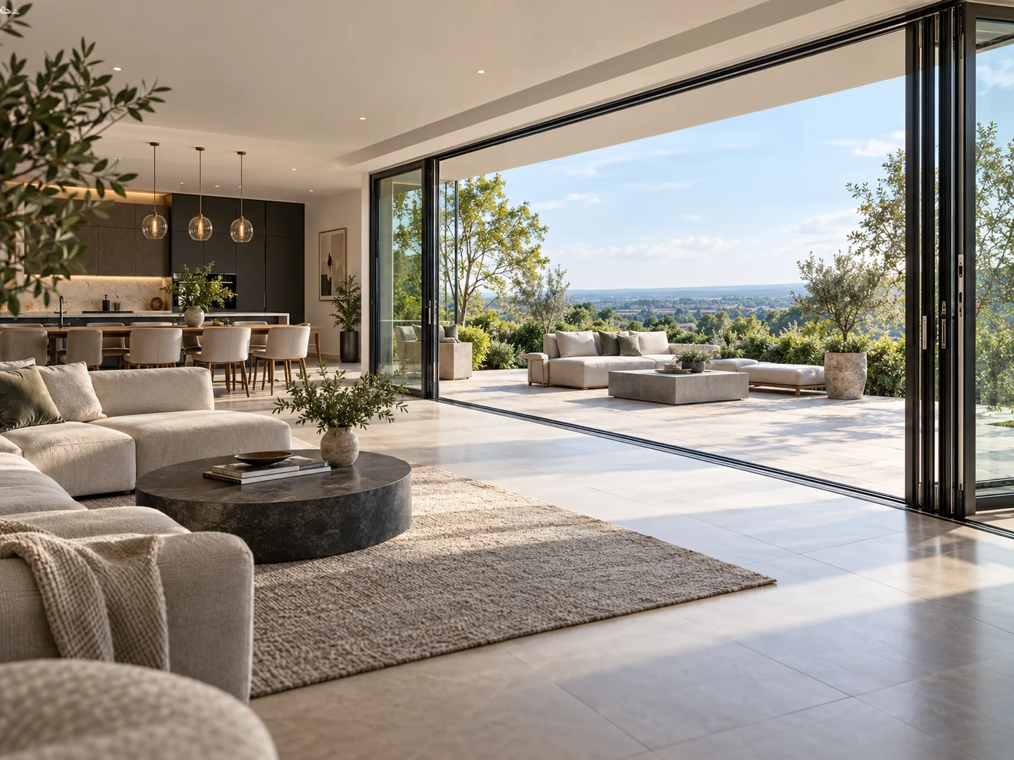Aluminium bifold doors by Oakview